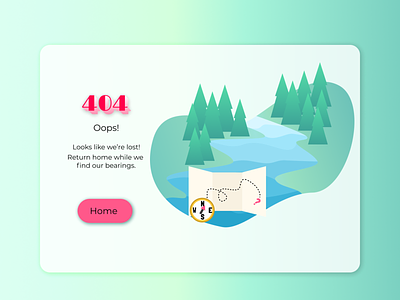 404 Page #DailyUI 008 100 days of ui 404 page dailyui