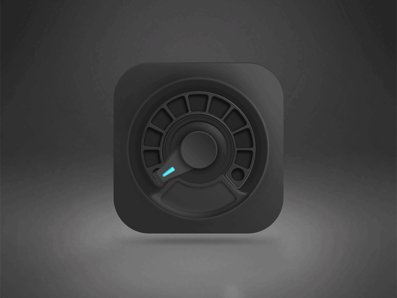 A rotary switch dynamic effect icon