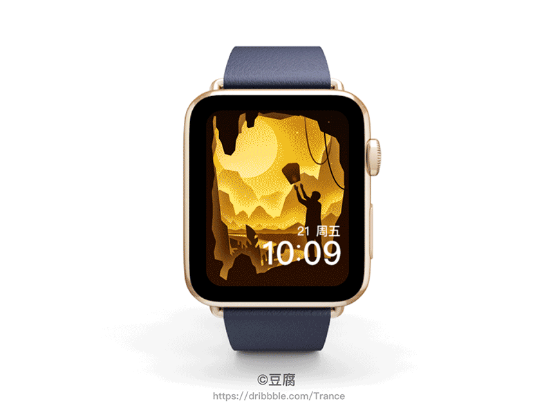 (Apple Watch) Mid-Autumn festival iwatch background apple background design finder illustration iwatch light mac macbook moon ui ux