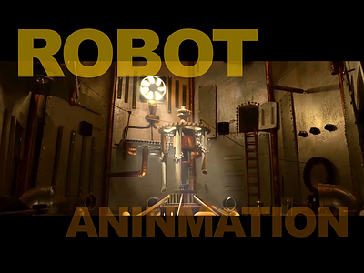 Handmade animation animation blur design factory finder handmade illustration light mac robot ui ux