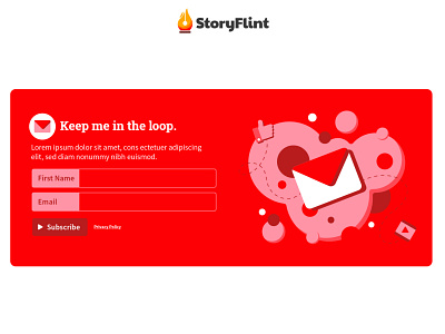 StoryFlint Email CTA Block call to action cta design email email marketing graphic design illustrator ui uidesign web design