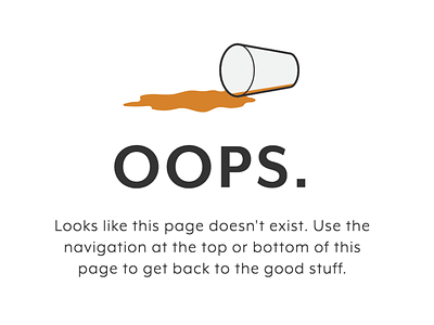 404 Page - New Scotty's Brewhouse website 404 page beer craft beer graphic design illustration restuarant uidesign web web design website