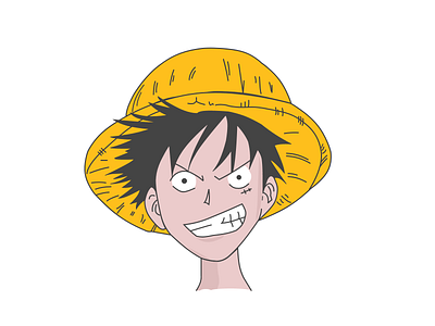 Monkey D. Luffy anime cartoon character character design characterdesign characters design illustration japanese anime luffy one piece onepiece vector