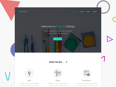 Onecraft Design design homepage web