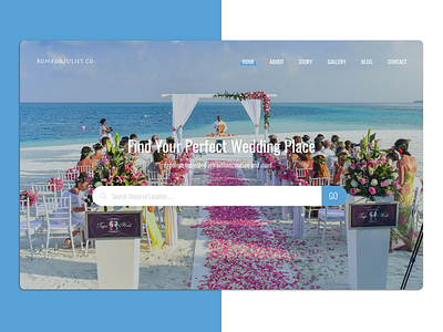 Web UI for Wedding Page