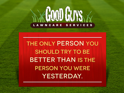 Good Guys Vending Machine inspirational two color banner signage green red print machine vending