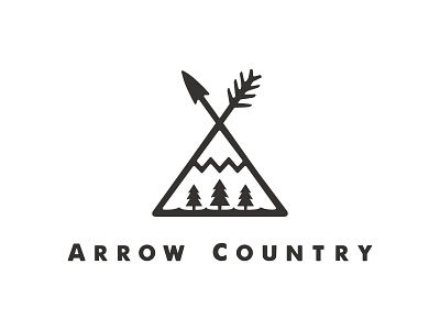 Arrow Country Emblem arrow branding country emblem hunting logo mark nature outdoors