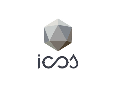 icosapp Emblem branding emblem icos icosa identity lettering logo mark monogram type typography