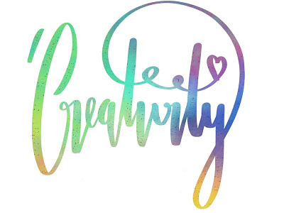 creativity lettering creativity lettering logo rainbowcolors
