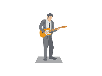 Guitarist guitar guitarist illustration jazz music vector