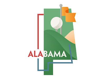 Alabama, USA alabama golf map us usa