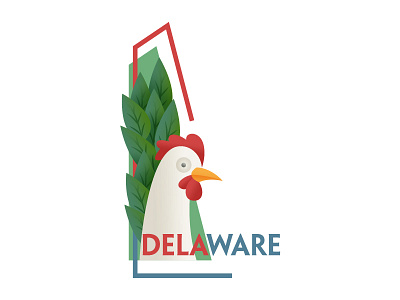 Delaware, USA chicken city delaware map nature rooster us usa