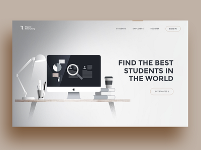 Homepage Illustration homepage illustration student ui web webdesign website