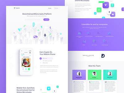 Fragments Homepage buildings city clean crypto illustration ui ux web website white