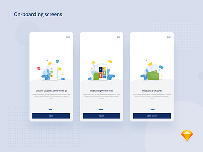 App On-boarding Screens