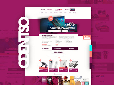 Odentso Site desktop e commerce layout site ui