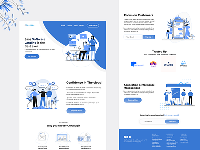 SaaS website Design 3d adobe xd animation app app landing page branding design graphic design illustration latest website design professional website design saad landing page saas web design trending web design ui ui ux vector web design website design website design 2022