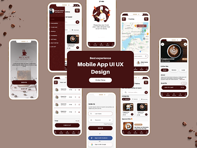Coffee App Design app design app design 2022 branding coffee app coffee app design cool app graphic design trending app design ui ui ux