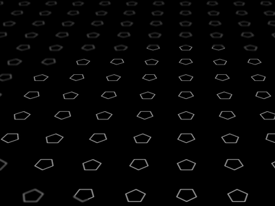 Black and White Hexagon Animated Background