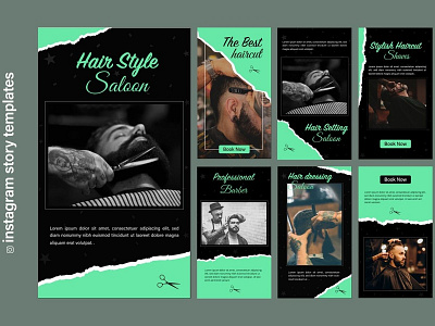 Hair Style Instagram Story Template template instagram