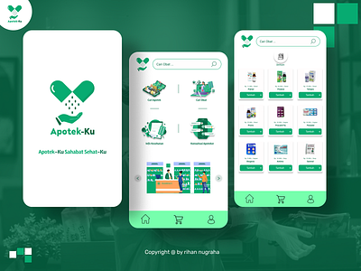 Health Mobile App art black branding design doctor graphic design green healing health illustration logo marketing medicine motion graphics ui ux white