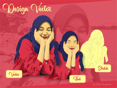 Vector Design Girl Feminim bnw feminim graphic graphic design ilustration inspiration lineart pink siluet sketch typography vector wpap