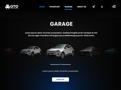 Garage UI Design WEB