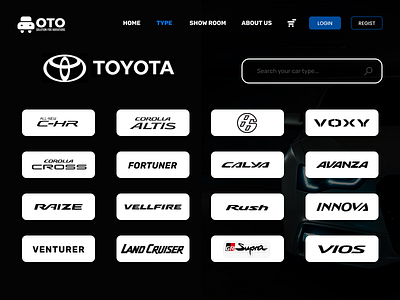 CAR TYPE For Design UI For WEB