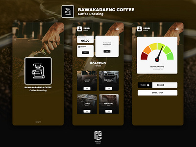 UI MOBILE LAYOUT ROASTING COFFEE SERVICE