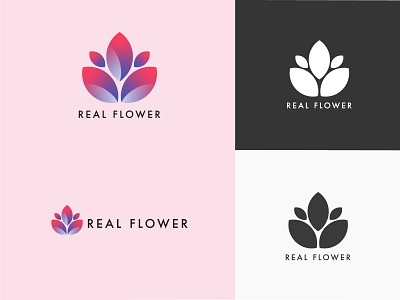 Real Flower fictional flower green illustrator logo logo design logotype simple vector