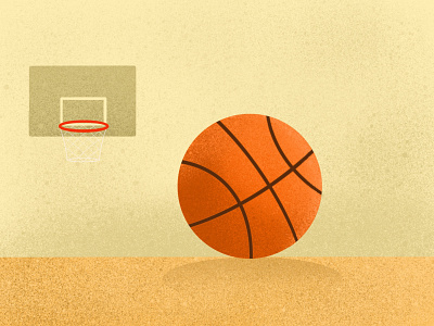 B-Ball ball basket basketball bball hoop proccreate sport