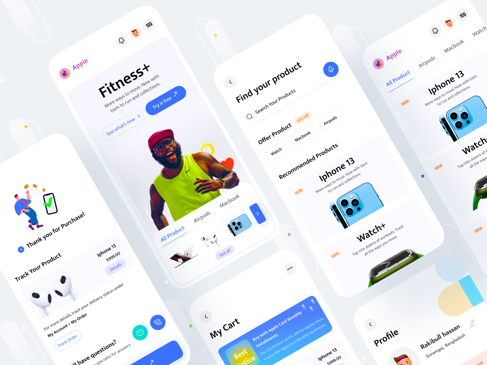 Online Shopping Mobile App By Rakibull Hassan On Dribbble