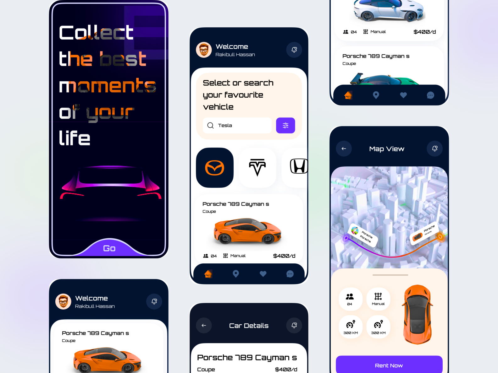 Car Rental App Concept by Rakibull Hassan on Dribbble