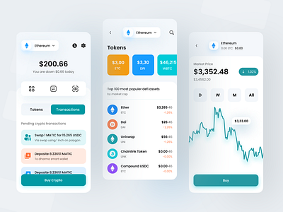 Financial Mobile App finance app finances financial financial app graphic design interaction design investment mobile app design user experience