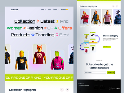 E-Commerce Landing Page 3d animation design e commerce e commerce design fashion brand graphic design landing page logo mobile app mobile design motion graphics online shopping shop shopping store ui web app web design website