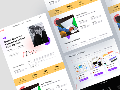 Agancy Landing Page❤ 3d agancy agency landing page animation branding design dribbble landing page e commerce graphic design illustration landing page logo mobile app mobile design motion graphics typography ui uidesign
