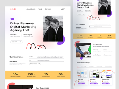 Agancy Web Design agancy agency landing page dribbble landing page e commerce graphic design mobile app mobile design motion graphics typography uidesign