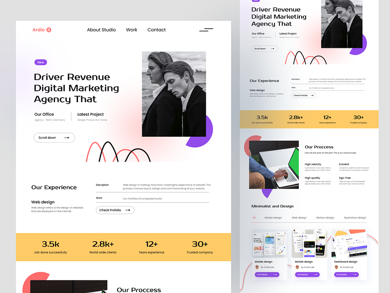 Dribbble Landing Page designs, themes, templates and downloadable ...