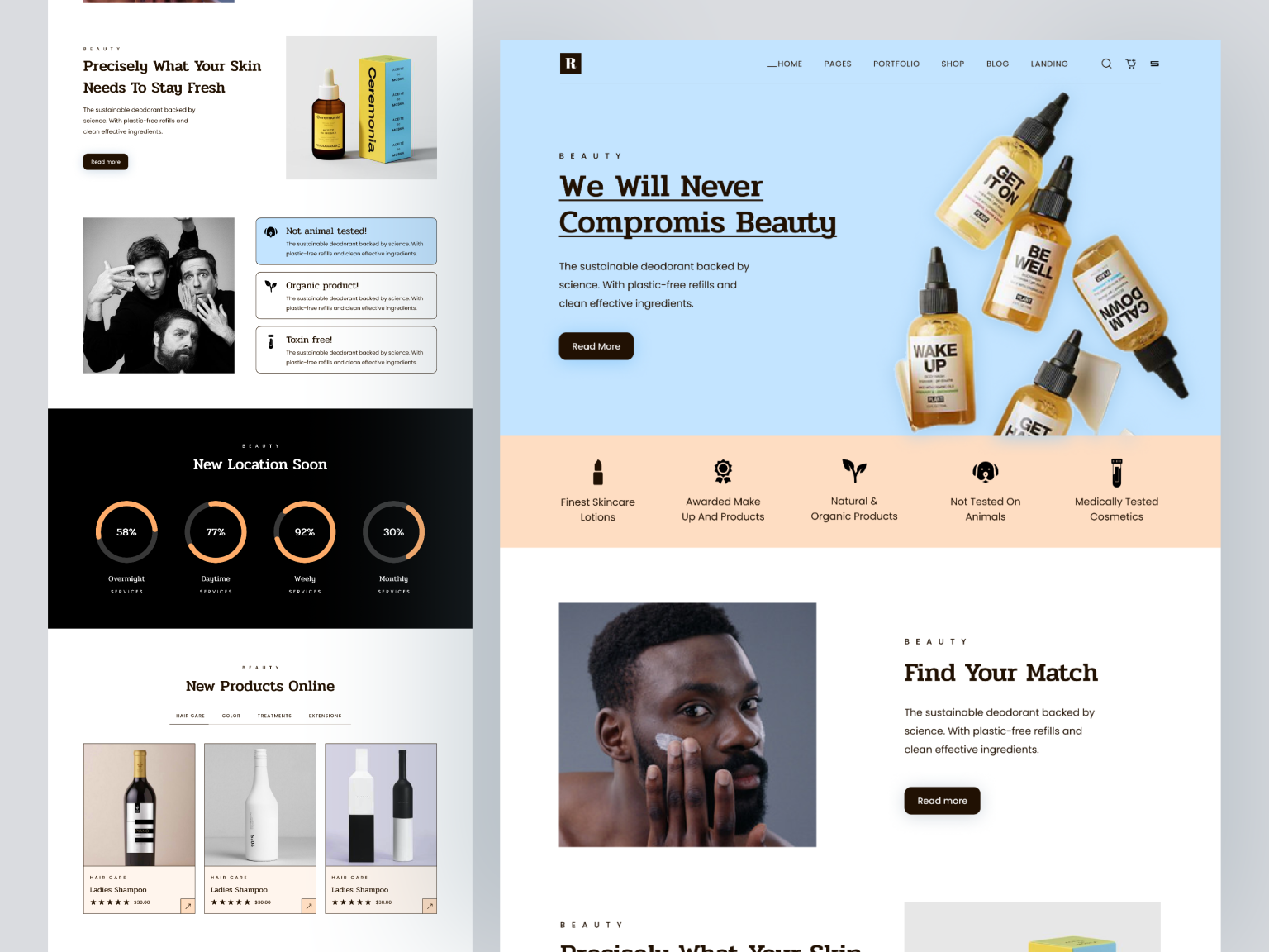 E-Commerce Landing Page by Rakibull Hassan on Dribbble