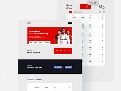 F1 Unofficial Competition Website Redesign