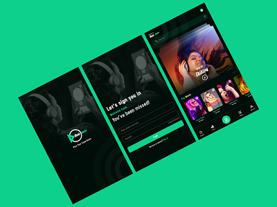 Music app UI