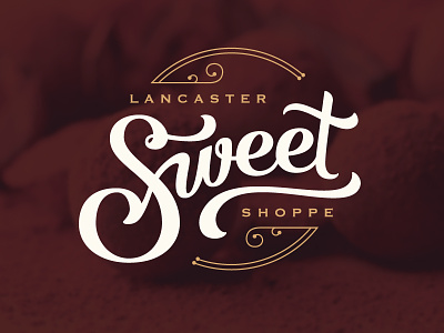 Lancaster Sweet Shoppe branding candy chocolate identity illustration logo mark script shop sweet
