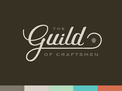 Guild Concept branding craftsmen identity illustration lettering logo mark script trade