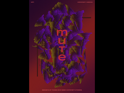 Mute - Abstract Poster Design