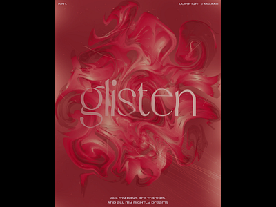 Glisten - Abstract Poster Design