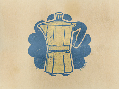 COOLBREW - Moka Pot barista coffee drawing mokapot procreate
