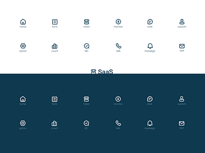 SaaS icon design ui web