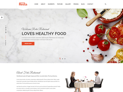 Resta   Restaurant HTML Template