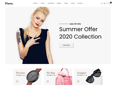 Flone Clean Minimal eCommerce HTML Template book clean cosmetic electronics fashion flower fruits furniture minimal modern online shop plants responsive