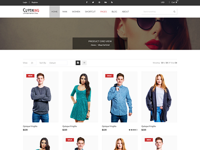 Clothing   eCommerce Fashion Template